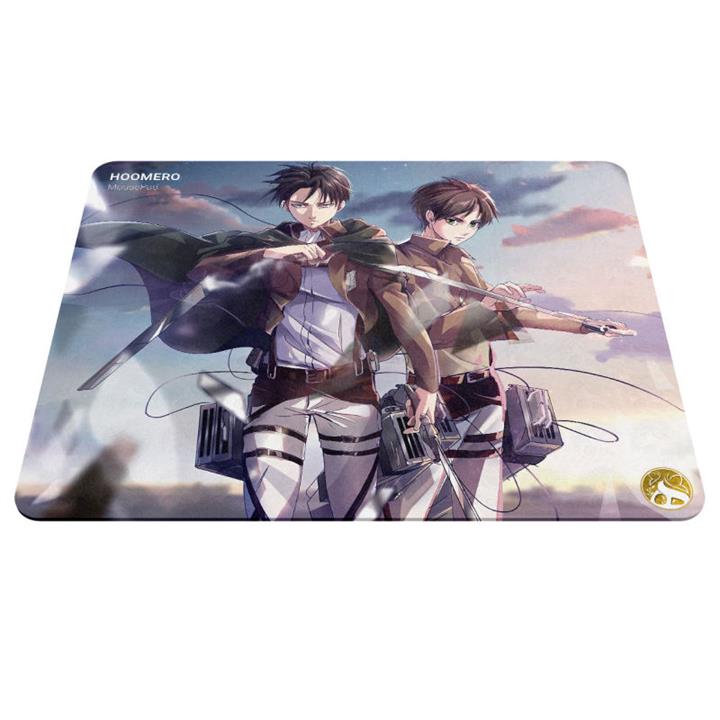 ماوس پد هومرو مدل A3373 طرح انیمه اتک آن تایتان لیوای Hoomero Attack On Titan Anime Levi A3373 Mousepad